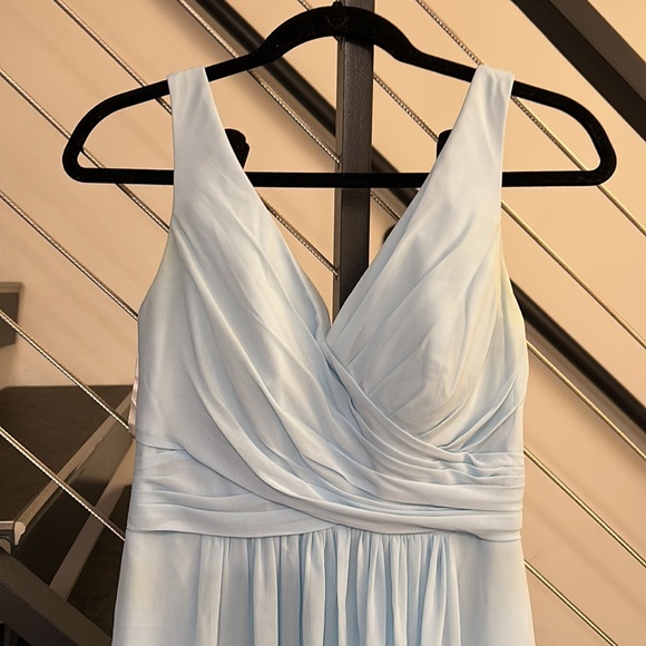 Bill Levkoff Blue Bridesmaid Dress - Picture 2 of 8